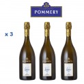 Carton de 3 Champagnes Pommery  Louise 2002 Accueil